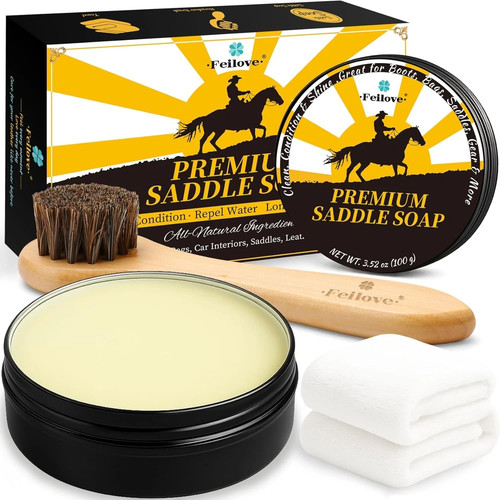 52oz leather saddle - saddle, soap
