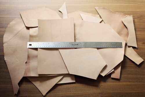 Elw leather scraps veg tan - elw,