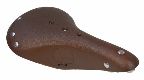 Gyes brown leather saddle - saddle, st15